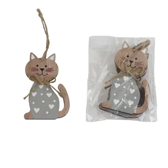 Decoration cat for hanging 2 pcs. D6770