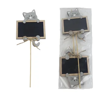Board with cat on stick D6782