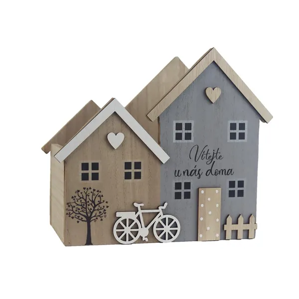 Wooden house box D6799