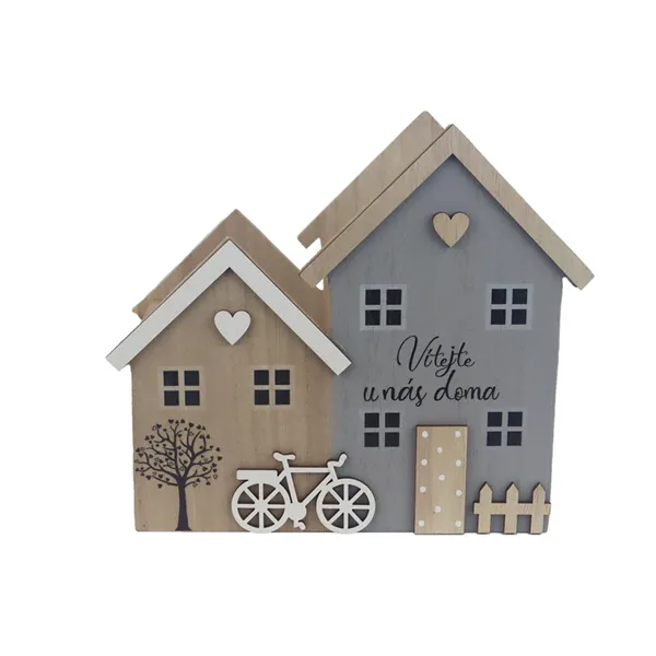 Wooden house box D6799