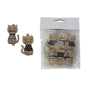 Cat clip, 6 pcs D6918