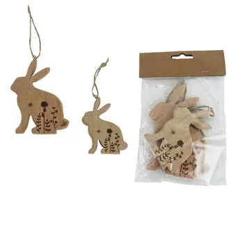 Easter bunny, 2 pcs D7065