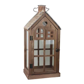 Wooden lantern D7089/B