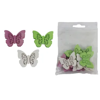 Decoration butterfly, 12 pcs D7115