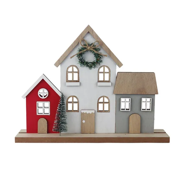 Decoration wooden village D7186