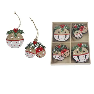 Christmas decoration to hang, 8 pcs D7236