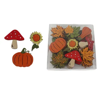 Autumn decorations, 72 pcs D7257