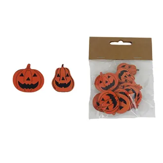 Pumpkin decorations, 12 pcs D7284