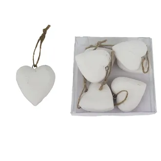 Hanging heart, 6 pcs D7292