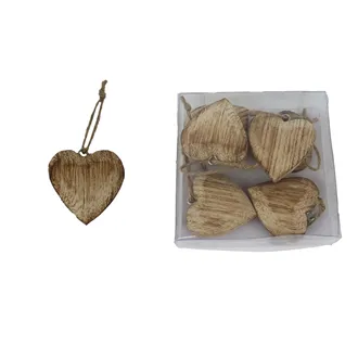 Hanging heart, 6 pcs D7293