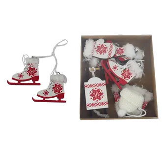 Christmas decoration for hanging, 6 pcs D7341