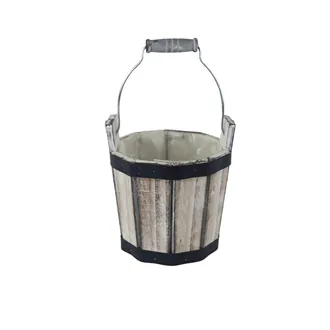 Wooden container with plastic for planting D7413/1