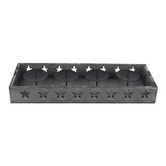 Advent candlestick with stars D7415