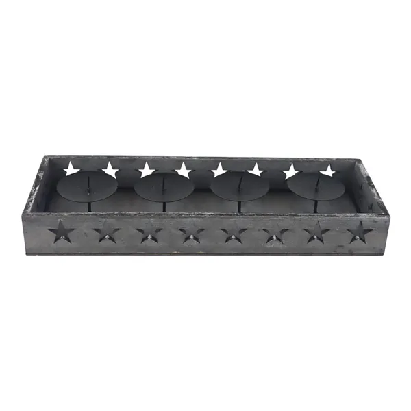 Advent candlestick with stars D7415