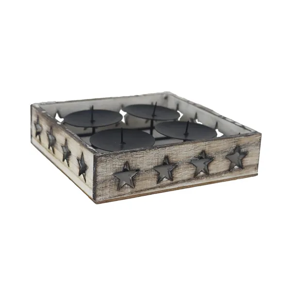 Advent candlestick with stars D7416/1