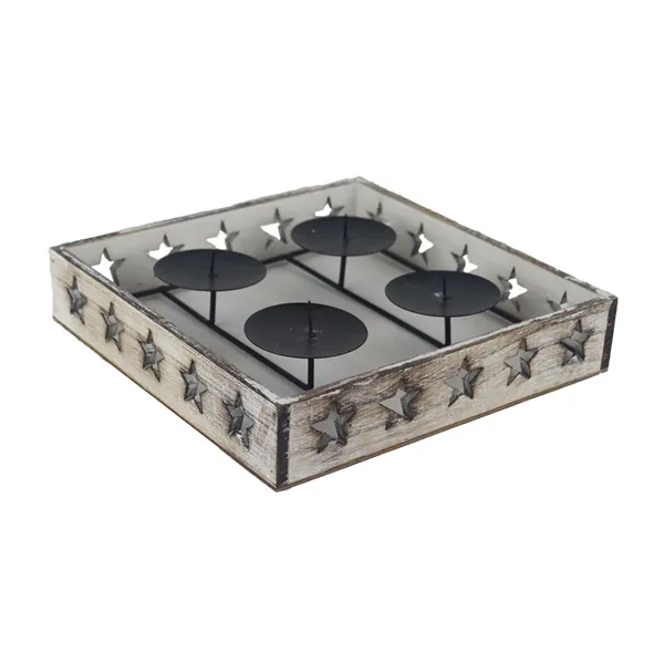 Advent candlestick with stars D7416/1