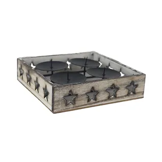 Advent candlestick with stars D7416/2