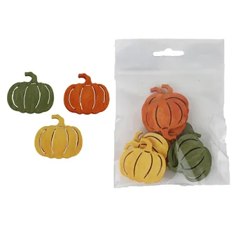 Decorative pumpkin, 12 pcs D7435