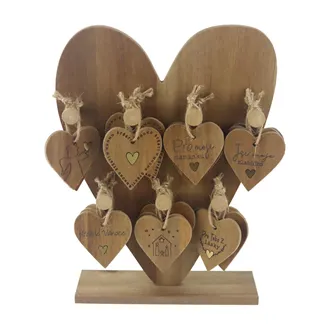 Stand with hearts for hanging, 28 pcs D7511