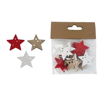 Decorative star, 12 pcs D7583