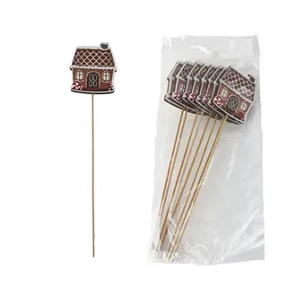 House on stick, 8 pcs D7599