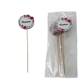Deco on stick MAMINCE, 8 pcs D7602