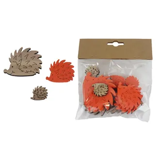 Hedgehog decoration, 18 pcs D7610