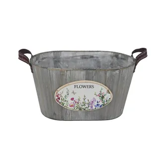 Planter with plastic lining D7620/A