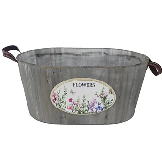 Planter with plastic lining D7620/C