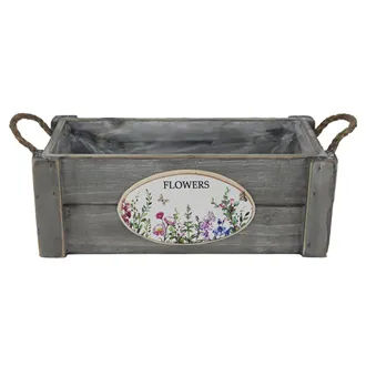 Planter with plastic lining D7621/B