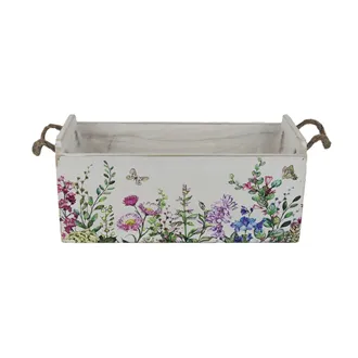 Planter with plastic lining D7622/B