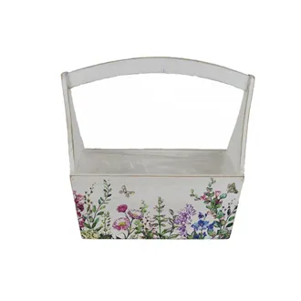 Decorative planter with plastic lining D7623/B