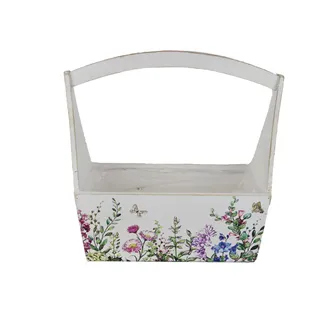 Decorative planter with plastic lining D7623/C