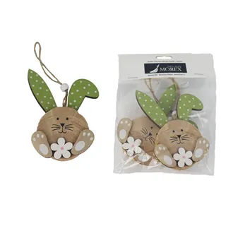 Easter bunny to hang, 2 pcs D7649-15