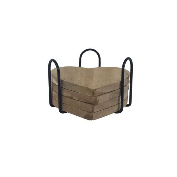 Wooden coaster, S/4 D7684