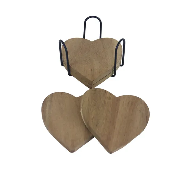 Wooden coaster, S/4 D7684