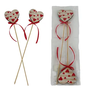 Heart for hanging, 2 pcs D7727