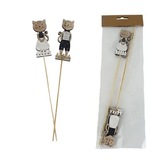 Cat on Stick, 4 pcs D7770