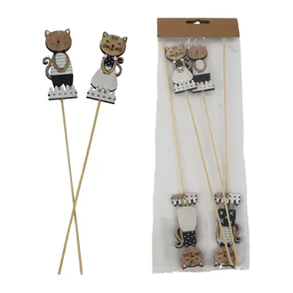 Cat on Stick, 4 pcs D7770