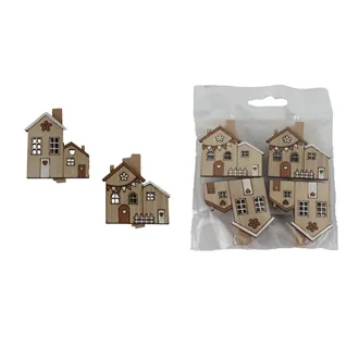 Clip house, 4 pcs D7797