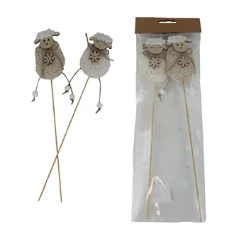 Sheep on Stick, 2 pcs D7799