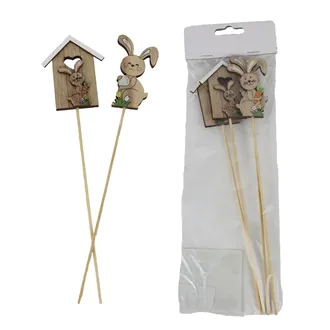 Easter flower pick, 4 pcs D7809