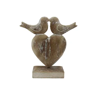 Heart decoration with birds D7810