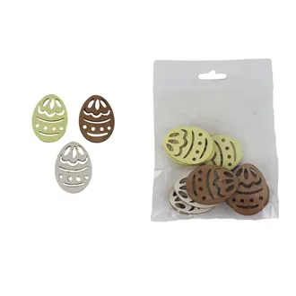 Decorative egg, 12 pcs D7848