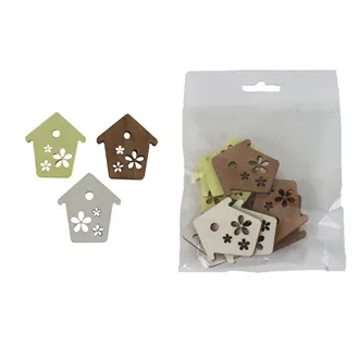Decorative house, 12 pcs D7849