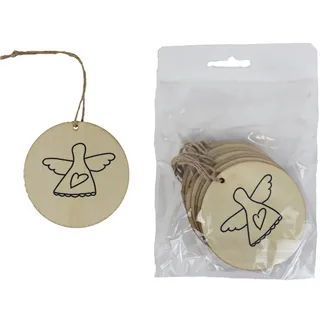 Tag with little angel, 10 pcs D7861