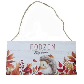 Sign with text in Czech hanging decoration D7901