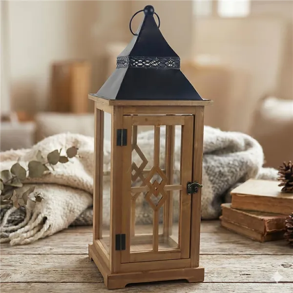 Wooden Lantern D7921/B