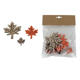 Decorative leaf, 10 pcs D7933
