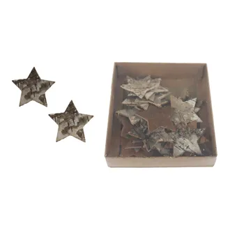 Decorative Bark Stars, 24 pcs D7952